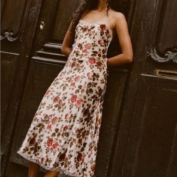 DOEN Calsi Dress Primrose Garden Floral Print Size Large - Picture 1 of 9